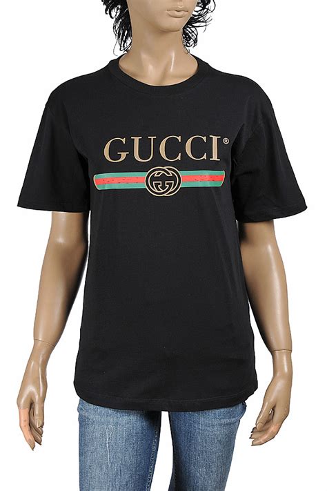 gucci logo printed t-shirt|gucci logo t shirt women's.